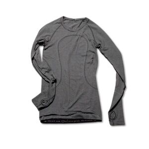 Lululemon ✦ Swiftly Tech Striped Running Top (size 4)